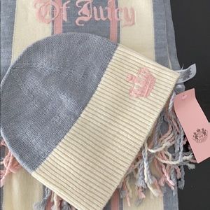 New with tags Juicy Couture hat and scarf